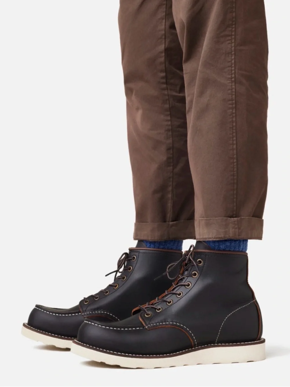 Red Wing Shoes Men's 6-Inch Boot in Black Prairie Leather, Style # 8849, Sz 11.5
